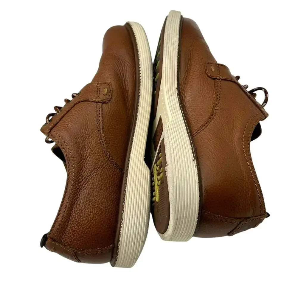 Florsheim Kids Boys Brown Leather Derby Shoes Comfortech Lace Up Size 13 M